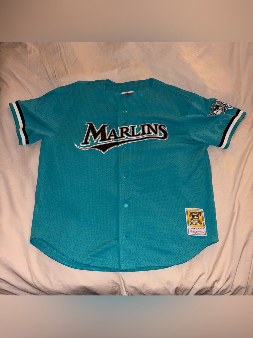 Mitchell & Ness Miami Marlins Andre Dawson Teal Jersey size XL